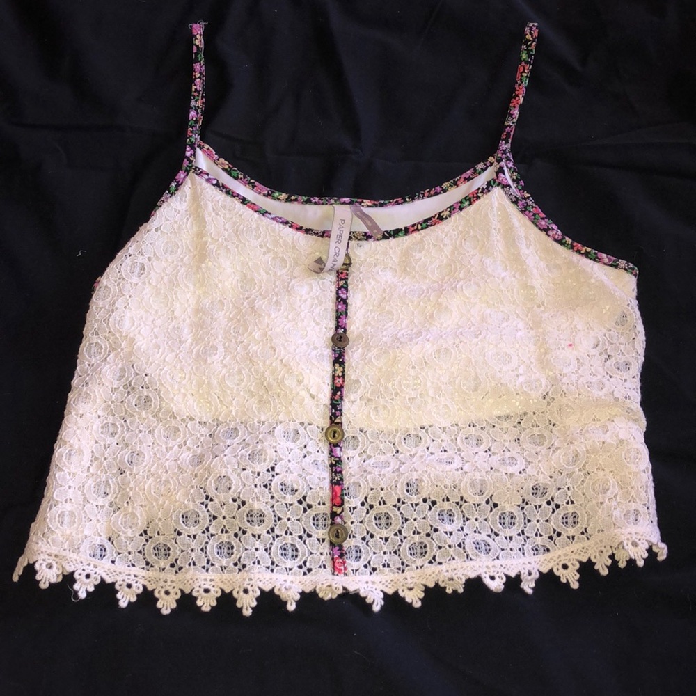 NWOT Women’s Lace Crop Top